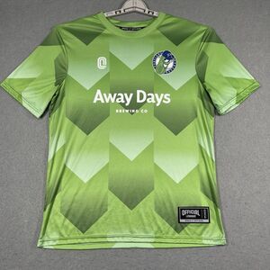 Portland Pickles Jersey Men XL Green #35 Game Used Soccer Promo Portland Bangers